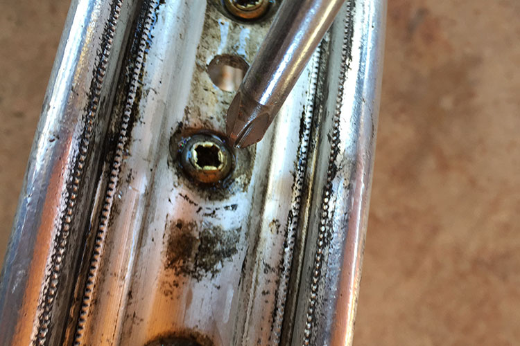 Sometimes the inner of the nipple has a flat or Phillips drive which makes for easier assembly/dis-assembly.