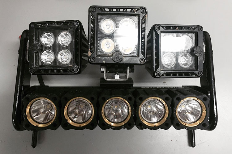 After our light mishap, KC HiLites was generous and sent us a newer and hopefully improved setup. 