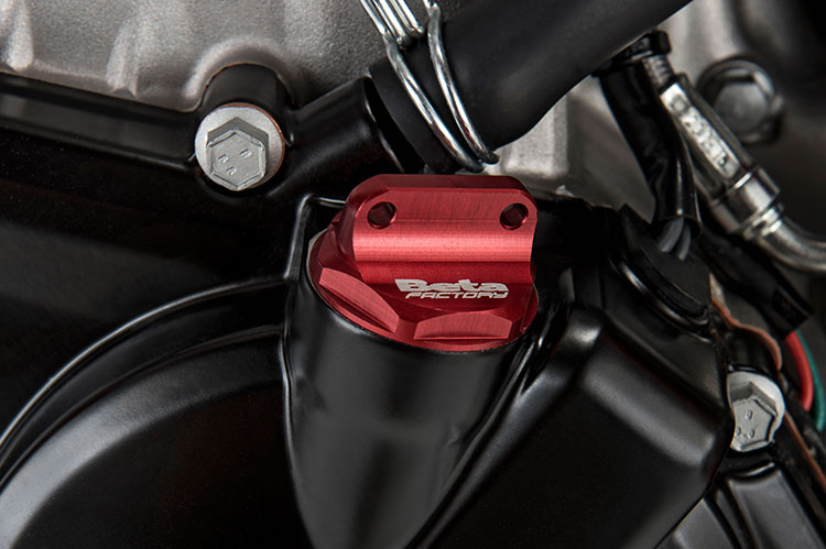 A plethora of red anodized parts adorn the RR Race models.