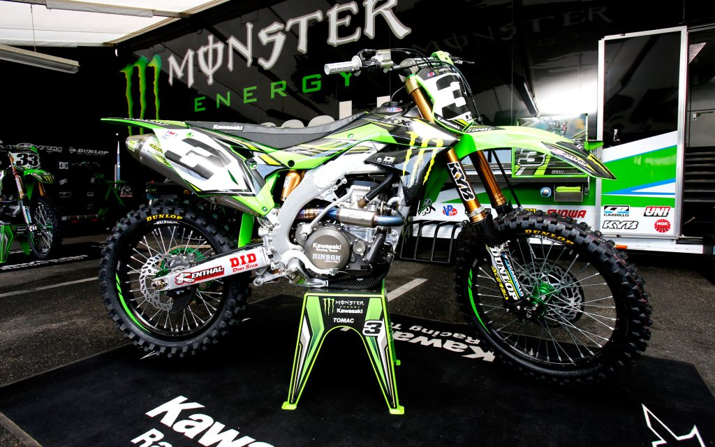 Eli Tomac's Monster Energy Kawasaki Factory KX450F